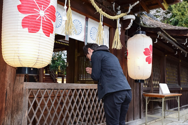 日本京都平野神社櫻花 日式參拜