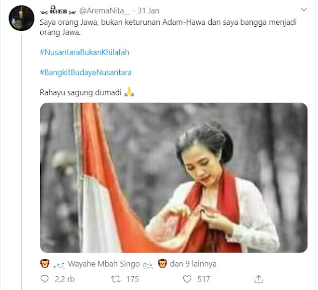 Saya orang Jawa, bukan keturunan Adam-Hawa