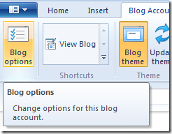 blog options