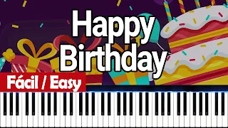 feliz cumpleaños a ti piano