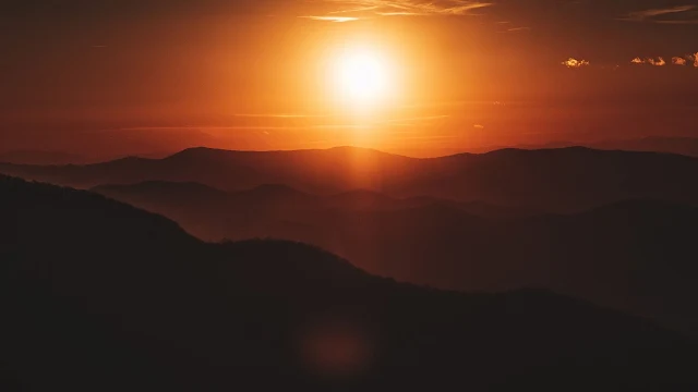 Sunset Mountains Nature wallpaper. Click on the image above to download for HD, Widescreen, Ultra HD desktop monitors, Android, Apple iPhone mobiles, tablets.