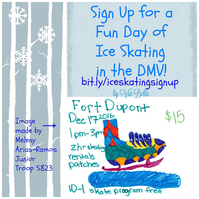 Sign Up for a Fun Day of Ice Skating in the DMV, Girl Scouts, Troop 5823, Ice Skating, Washington DC, Maryland, Virginia, DMV, deals, kids, scouts, girl scouts, boy scouts