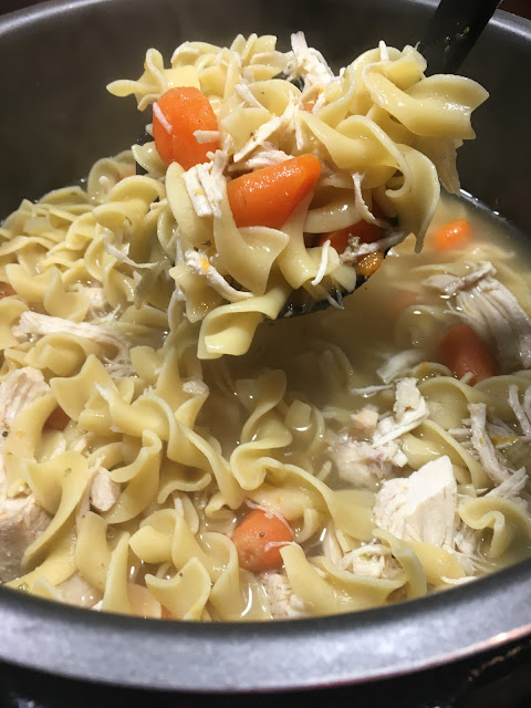 Instant Pot Chicken Noodle Soup! This comforting recipe adds your favorite vegetables, broth, chicken, and noodles.Chasing Saturday's