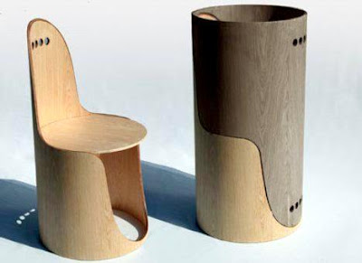 Rekaan Moden Kerusi & Meja yang Kreatif - kerusi berongga