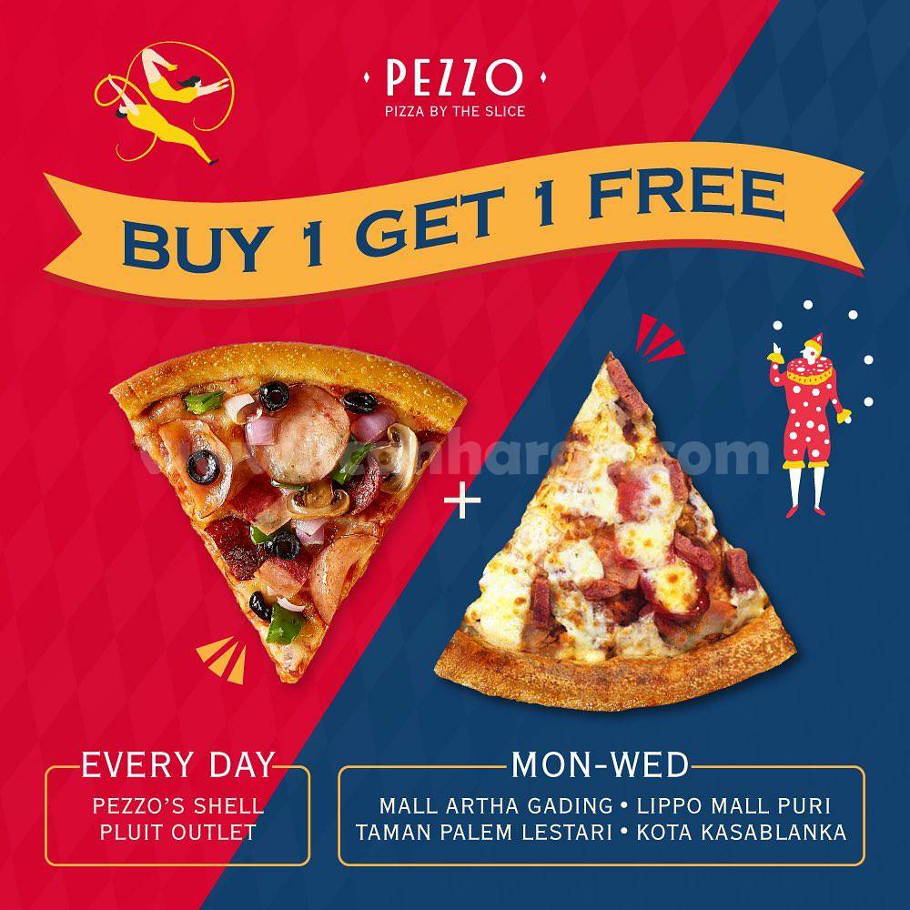 Promo PEZZO Spesial BELI 1 GRATIS 1 PIZZA