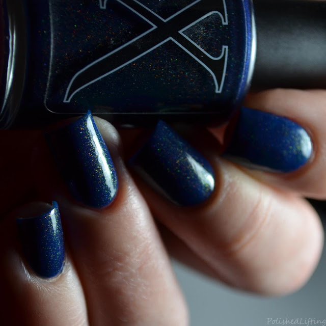 navy unicorn pee nail polish