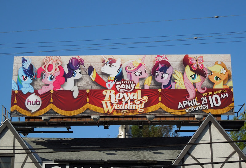 My Little Pony Royal Wedding billboard