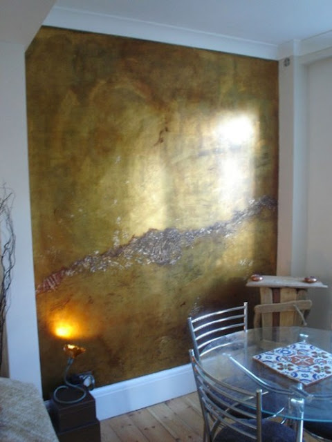 metallic wall via plum siena