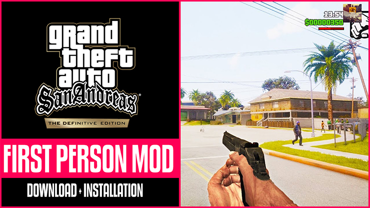 gta san andreas definitive edition First Person Mod