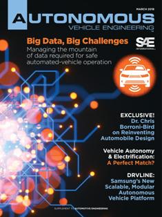 Automotive Engineering 2018-03S [Autonomous Vehicle Engineering] - March 2018 | ISSN 2331-7639 | TRUE PDF | Mensile | Professionisti | Meccanica | Progettazione | Automobili | Tecnologia
Automotive industry engineers and product developers are pushing the boundaries of technology for better vehicle efficiency, performance, safety and comfort. Increasingly stringent fuel economy, emissions and safety regulations, and the ongoing challenge of adding customer-pleasing features while reducing cost, are driving this development.
In the U.S., Europe, and Asia, new regulations aimed at reducing vehicle fuel consumption/CO2 are opening the door for exciting advancements in combustion engines, fuels, electrified powertrains, and new energy-storage technologies. Meanwhile, technologies that connect us to our vehicles are steadily paving the way toward automated and even autonomous driving.
Each issue includes special features and technology reports, from topics including:  vehicle development & systems engineering, powertrain & subsystems, environment, electronics, testing & simulation, and design for manufacturing
