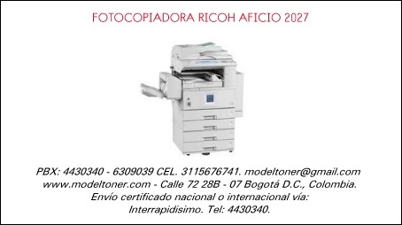 FOTOCOPIADORA RICOH AFICIO 2027