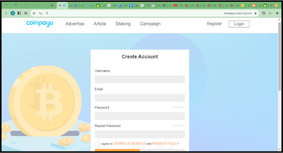 شرح كيفية التسجيل في موقع الربح  coinpayu