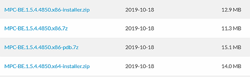 MPC-BE installation procedure v1.5.4