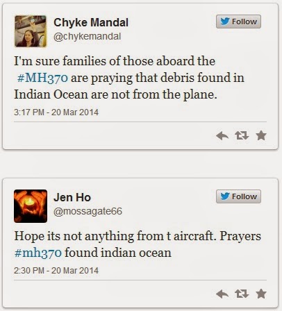 MH370 Dua Objek Dikesan Satelit Australia Kembalikan 