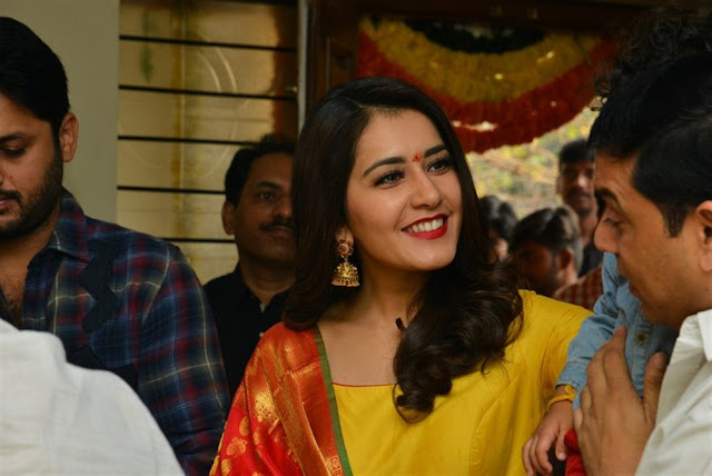 Raashi khanna Pic At Srinivasa Kalyanam Movie Opening Event