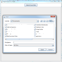 probing tester_select Excel file