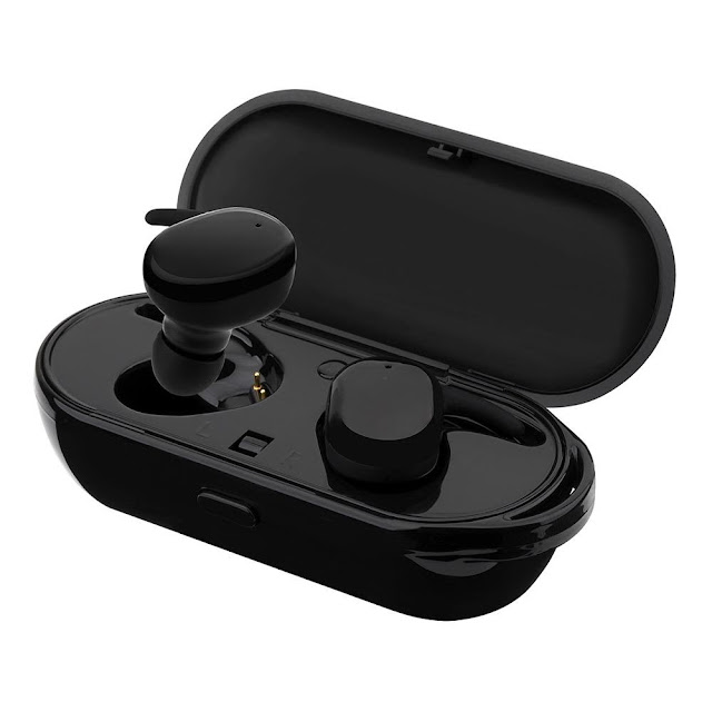 Wireless Stereo Bluetooth Earphones with Built-In Mic & Charging Case