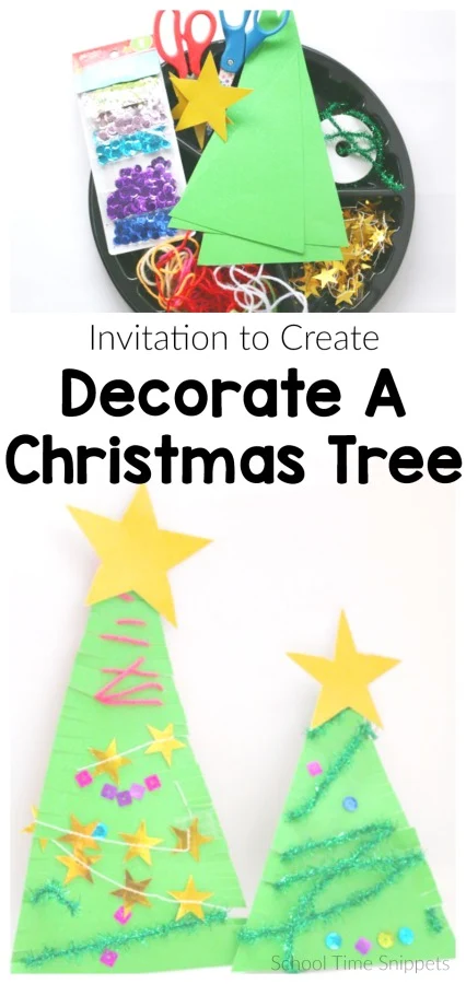 Decorate A Christmas Tree Craft for Kids