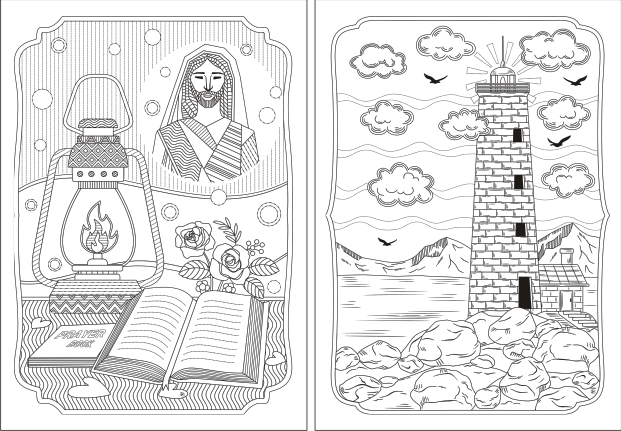 God's Light Coloring Pages