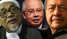 Image result for Gambar Mahathir, Najib dan hadi