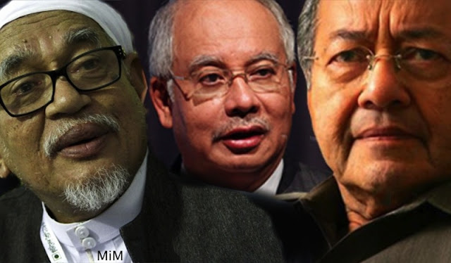 Image result for Gambar Mahathir, Najib dan hadi