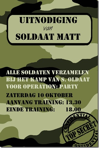 uitnodiging camo