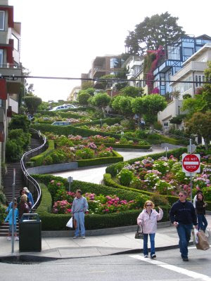 Top-down of Lombard street