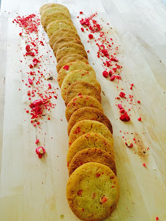 Cookies aux pralines roses