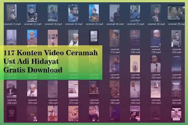 Download Gratis 117 Video Ceramah Ustad Adi Hidayat
