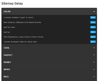 Setelah sebelumnya saya sudah membagikan artikel tentang bagaimana cara mudah membuat lama Cara Membuat Sitemap Blog Keren Dengan Mode Show Click Berdasarkan Label