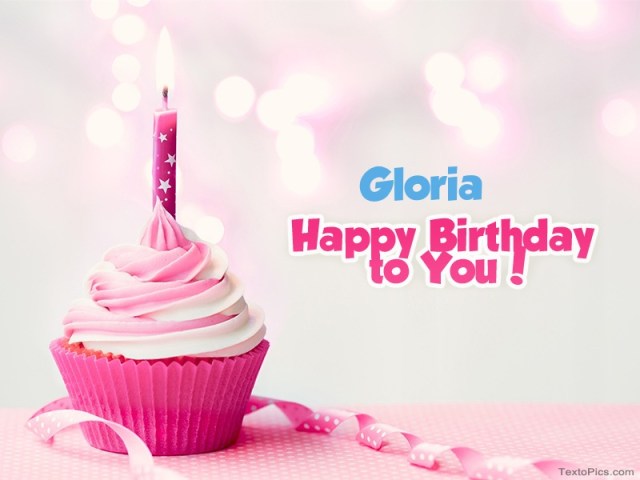 happy birthday gloria image