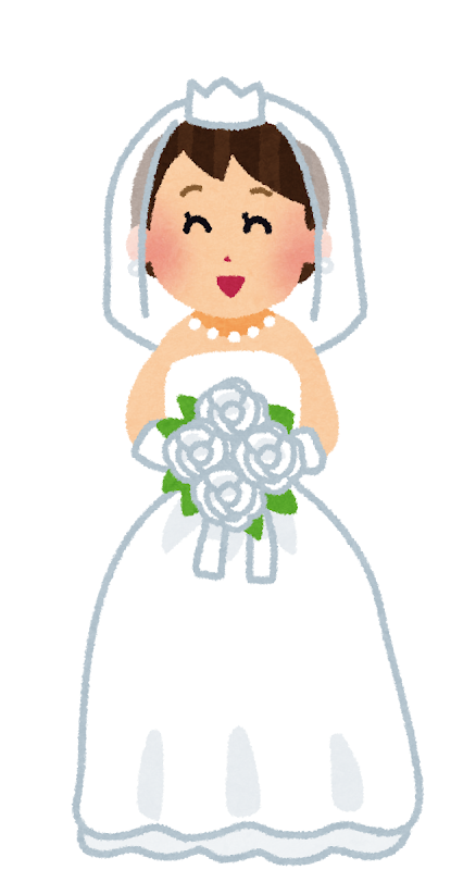 新婦 花嫁のイラスト 結婚式 かわいいフリー素材集 いらすとや