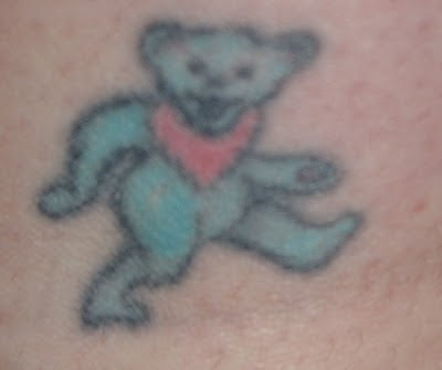 Grateful Dead Tattoos: GD Tattoo #72 JoJo's Blue Dancing Bear