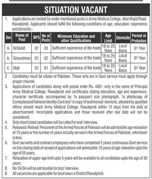 Army-Medical-College-Jobs