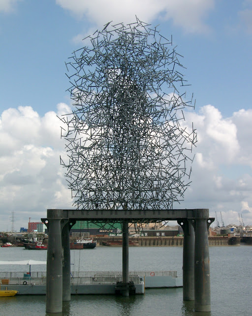 Quantum Cloud by by Antony Gormley, Greenwich Peninsula, Greenwich, London