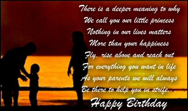 happy birthday wishes for daughter from parents quote love image