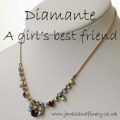 diamante necklace a girls best friend