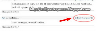 Cara Membuat / Menambahkan Tombol Reply Pada Komentar Blog