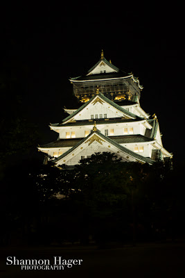 Shannon Hager Photography, Osaka Castle at Night