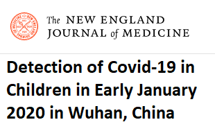 Coronavírus - estudo em crianças -NEJM