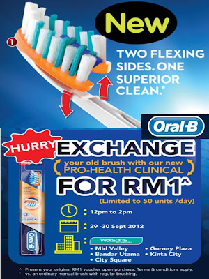 Oral-B Malaysia: Pro-Health Clinical Toothbrush For Only RM1