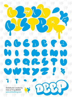 Graffiti Alphabet Bubble AZ Fonts
