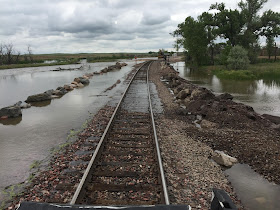 photo of railroad tracks near Messex Colorado Flooding