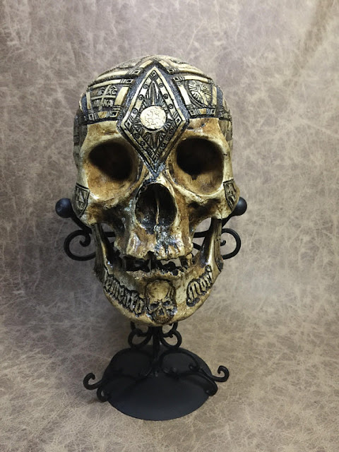 skull props, etched skulls, Templar Knight