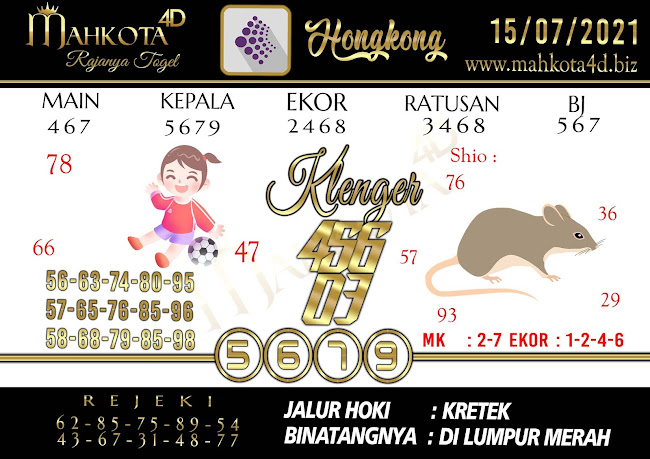 Syair Prediksi Togel Hongkong - HK Kamis, 15 - Juni - 2021