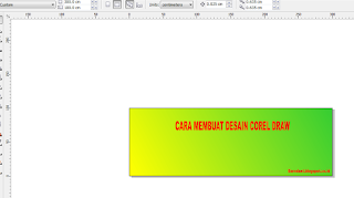 cara membuat tulisan dengan corel draw