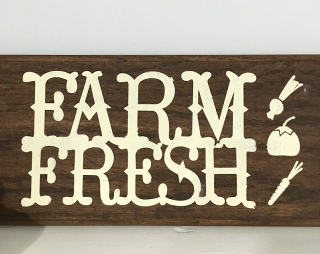 Farmhouse style signs are very popular right now and I am going to show you how you can make one using your Cricut and vinyl as a stencil.