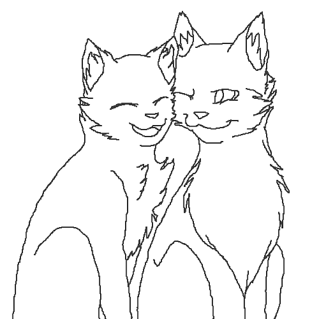 Best warrior cat pairs coloring pages