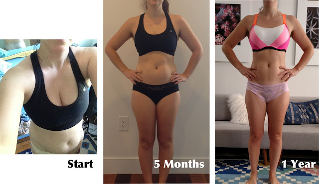 Weight loss, female, abs