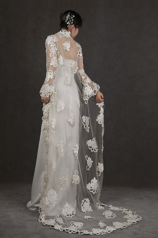 White Gothic Lace Wedding Dresses This Gothic Wedding Dress in off white 